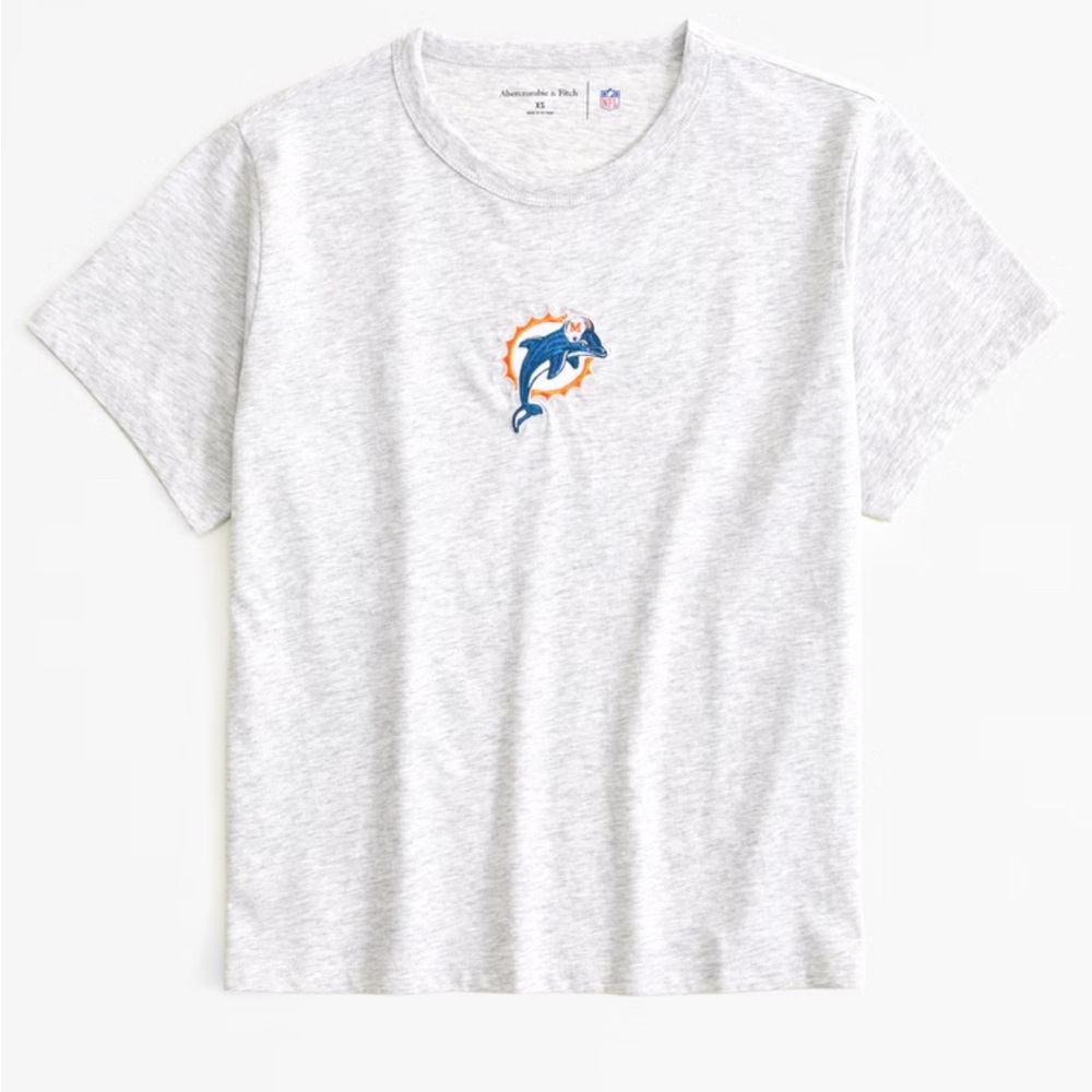 Gray T-Shirt with Dolphin Logo